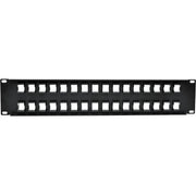 Tripp Lite by Eaton N062-032-KJ 32-Port 2U RackMount Unshielded Blank Keystone/Multimedia PatchPanel - N062-032-KJ