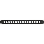 Tripp Lite by Eaton N062-016-KJ 16-Port 1U RackMount Unshielded Blank Keystone/Multimedia PatchPanel - N062-016-KJ