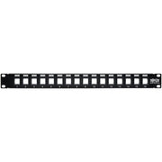 Tripp Lite by Eaton N062-016-KJ 16-Port 1U RackMount Unshielded Blank Keystone/Multimedia PatchPanel - N062-016-KJ