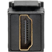 Tripp Lite HDMI Coupler Keystone Panel Mount Angled F/F Black - P164-000-KPA-BK