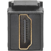 Tripp Lite HDMI Coupler Keystone Panel Mount Angled F/F Black - P164-000-KPA-BK