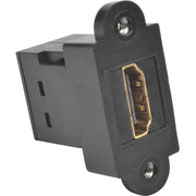 Tripp Lite HDMI Coupler Keystone Panel Mount F/F Black - P164-000-KP-BK