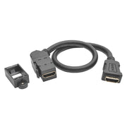 P164-001-KPA-BK_Tripp Lite 1ft HDMI Coupler Keystone Panel Mount Angled F/F Black 1'