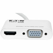 Tripp Lite 6in Mini DisplayPort to HDMI VGA 4K Adapter Converter Cable mDP to HDMI VGA 6" - P137-06N-HV-V2W