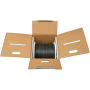Tripp Lite by Eaton Cat6 Gigabit Bulk Solid-Core PVC Cable, Black, 1000 ft - N222-01K-BK