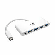 U460-004-4A-C_Tripp Lite by Eaton 4-Port USB 3.1 Gen 1 Portable Hub, USB-C to (x4) USB-A, with USB-C Charging Port