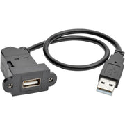 Tripp Lite by Eaton U024-001-KPA-BK USB Extension Data Transfer Cable - U024-001-KPA-BK