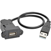 Tripp Lite by Eaton U024-001-KPA-BK USB Extension Data Transfer Cable - U024-001-KPA-BK