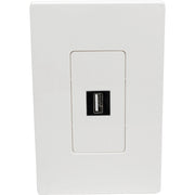 Tripp Lite by Eaton 1-Port Single-Gang Universal Keystone Wallplate, White - N080-101