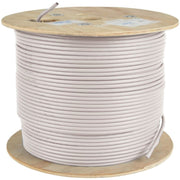 Tripp Lite by Eaton Cat5e 350 MHz Bulk Solid-Core Plenum-Rated PVC Cable, White, 1000 ft