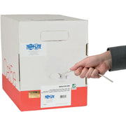 Tripp Lite by Eaton Cat5e 350 MHz Bulk Solid-Core Plenum-Rated PVC Cable, White, 1000 ft - N024-01K-WH