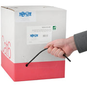 Tripp Lite by Eaton Cat6 Gigabit Bulk Solid-Core Plenum-Rated PVC Cable, Black, 1000 ft - N224-01K-BK