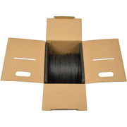 Tripp Lite by Eaton Cat6 Gigabit Bulk Solid-Core Plenum-Rated PVC Cable, Black, 1000 ft - N224-01K-BK