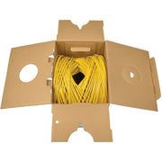Tripp Lite by Eaton Cat5e 350 MHz Bulk Solid-Core PVC Cable, Yellow, 1000 ft - N022-01K-YW