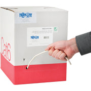 Tripp Lite by Eaton Cat6 Gigabit Bulk Solid-Core Plenum-Rated PVC Cable, White, 1000 ft - N224-01K-WH