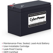 CyberPower RB1270C Replacement Battery Cartridge - RB1270C