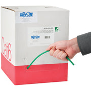 Tripp Lite by Eaton Cat6 Gigabit Bulk Solid-Core Plenum-Rated PVC Cable, Green, 1000 ft - N224-01K-GN