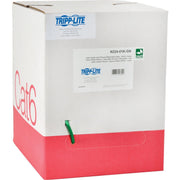 Tripp Lite by Eaton Cat6 Gigabit Bulk Solid-Core Plenum-Rated PVC Cable, Green, 1000 ft