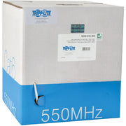 Tripp Lite by Eaton Cat6 Gigabit Bulk Solid-Core PVC Cable, White, 1000 ft