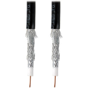 Tripp Lite series RG6/U Quad-Shield CMR-Rated Coaxial Cable, Black, 1000 ft - A224-01K-BK