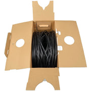 Tripp Lite series RG6/U Quad-Shield CMR-Rated Coaxial Cable, Black, 1000 ft - A224-01K-BK