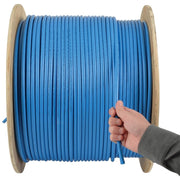Tripp Lite by Eaton Cat6a 10G Bulk Solid-Core PVC Cable, Blue, 1000 ft - N223-01K-BL