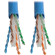 Tripp Lite by Eaton Cat6a 10G Bulk Solid-Core PVC Cable, Blue, 1000 ft - N223-01K-BL