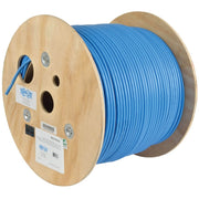 Tripp Lite by Eaton Cat6a 10G Bulk Solid-Core PVC Cable, Blue, 1000 ft - N223-01K-BL