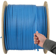 Tripp Lite by Eaton Cat6a 10G Bulk Solid-Core PVC Cable, Blue, 1000 ft - N223-01K-BL
