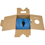 Tripp Lite by Eaton Cat5e 350 MHz Bulk Solid-Core Plenum-Rated PVC Cable, Blue, 1000 ft - N024-01K-BL