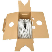 Tripp Lite series RG6/U Quad-Shield CMR-Rated Coaxial Cable, White, 1000 ft - A224-01K-WH