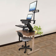 Tripp Lite by Eaton WorkWise Sit-Stand Desk-Clamp Workstation - WWSSDC