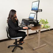 Tripp Lite series WorkWise Single-Monitor Sit-Stand Desk Clamp Workstation - WWSS1327CP