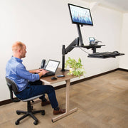 Tripp Lite series WorkWise Single-Monitor Sit-Stand Desk Clamp Workstation - WWSS1327CP