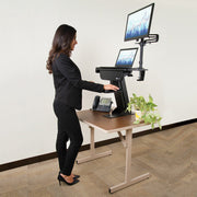 Tripp Lite series WorkWise Single-Monitor Sit-Stand Desk Clamp Workstation - WWSS1327CP