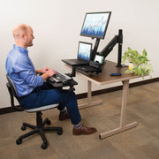 Tripp Lite series WorkWise Single-Monitor Sit-Stand Desk Clamp Workstation - WWSS1327CP