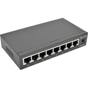 Tripp Lite by Eaton 8-Port 10/100/1000 Mbps Desktop Gigabit Ethernet Unmanaged Switch, Metal Housing - NG8