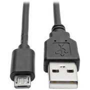 Tripp Lite series USB 2.0 Hi-Speed A to Micro-B Coiled Cable (M/M), 3 ft - U050-006-COIL