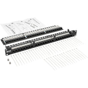 Tripp Lite by Eaton N052-048-1U 48-Port 1U Rack-Mount High-Density 110-Type Patch Panel - N052-048-1U