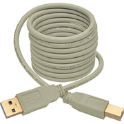 Tripp Lite by Eaton USB 2.0 Hi-Speed A/B Cable (M/M), Beige, 6 ft - U022-006-BE