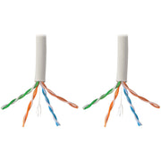 Tripp Lite by Eaton Cat6 Gigabit Bulk Stranded 24AWG CMR PVC Cable, White, 1000 ft - N220-01K-WH