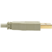 Tripp Lite by Eaton USB 2.0 Hi-Speed A/B Cable (M/M), Beige, 10 ft - U022-010-BE