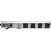 Tripp Lite by Eaton 4-Outlet Power Strip, 10 ft. Cord, NEMA 5-15P Plug, 12 in.