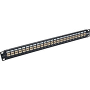 N254-024-SH-6AD_Tripp Lite N254-024-SH-6AD 24-Port 1U Rack-Mount STP Shielded Cat6a Feedthrough Patch Panel