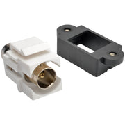 Tripp Lite by Eaton BNC All-in-One Keystone/Panel Mount Coupler (F/F), 75 Ohms - A230-001-KP