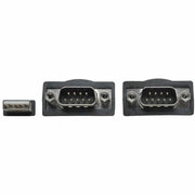 Tripp Lite by Eaton 2-Port USB to DB9 Serial FTDI Adapter Cable with COM Retention (M/M), 6 ft - U209-006-2