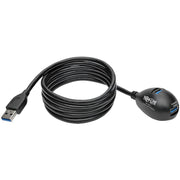 Tripp Lite by Eaton 2-Port USB 3.0 SuperSpeed Desktop Extension Cable (M/2xF), 6 ft - U324-006-DSK2