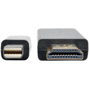 Tripp Lite by Eaton Mini DisplayPort to HD Adapter Cable (M/M), 1080p, 3 ft - P586-003-HDMI
