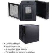 CyberPower Swing-out Wall Mount Enclosure - CR12U51001