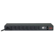 APC by Schneider Electric Rack PDU, Metered, 1U, 15A, 100/120V, (8) 5-15 - AP7800B